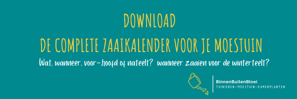 complete zaaikalender moestuin banner