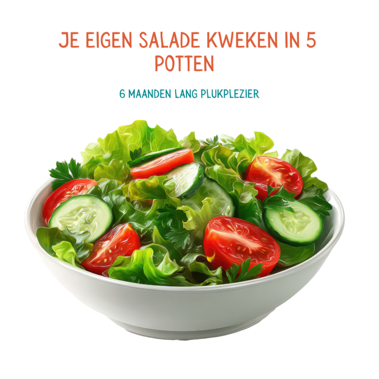 stappenplan salade kweken in potten